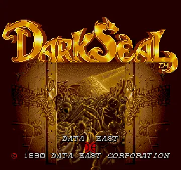 Dark Seal (World revision 1) screen shot title